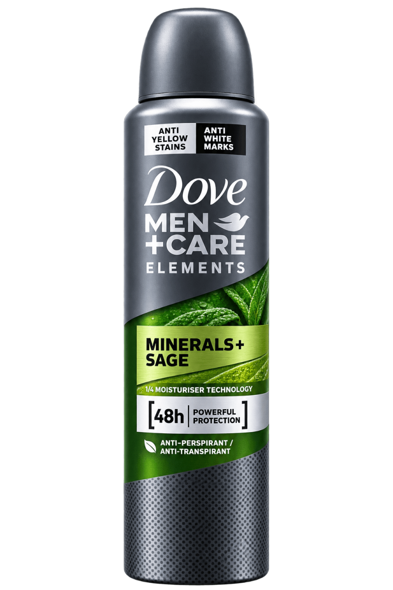 اسپری ضد تعریق مردانه داو Dove مدل Men+Care Elements Minerals + Sage حجم ۱۵۰ میلی‌لیتر