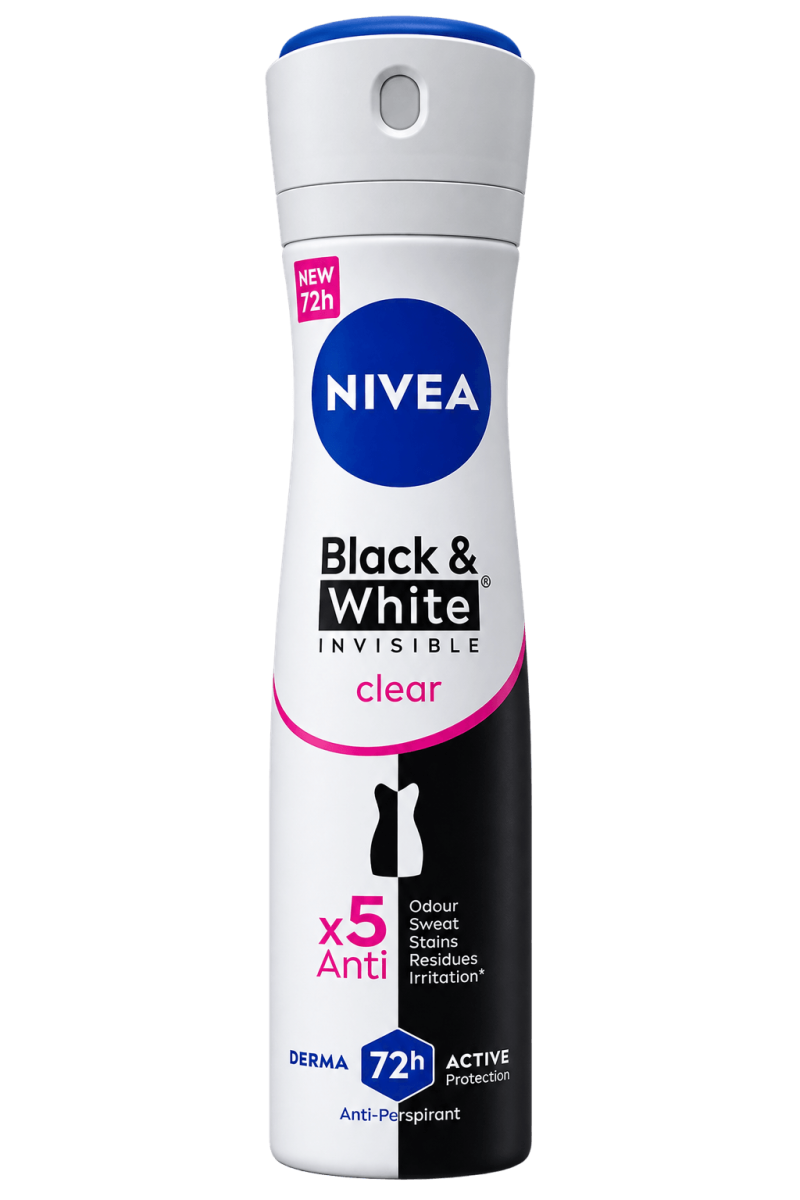 اسپری ضد تعریق زنانه نیوآ مدل Female Black & White Clear